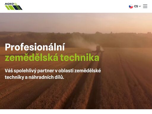 agko s.r.o. – váš spolehlivý partner v oblasti zemědělské techniky. nabízíme profesionální stroje, prověřené bazarové vybavení, originální náhradní díly, servis, dovoz a odborné poradenství od roku 2006.