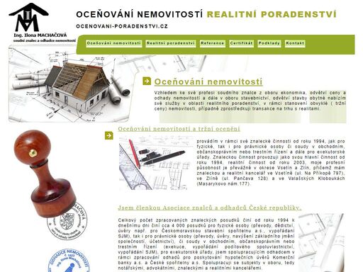 oceňování nemovitostí, pozemků a porostů pro převody, dědictví bankovní a daňové účely