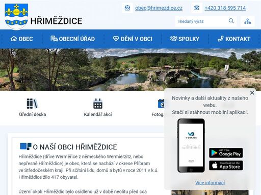 oficiální stránky obce