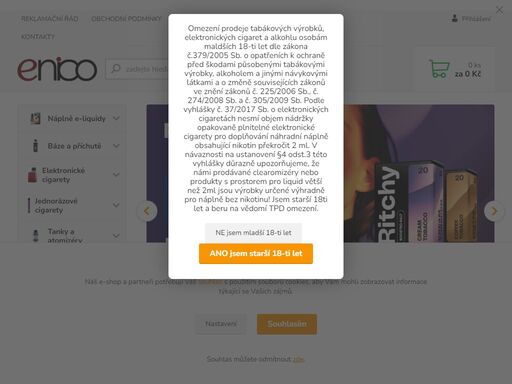 enico | elektronické cigarety, náplně a příslušenství