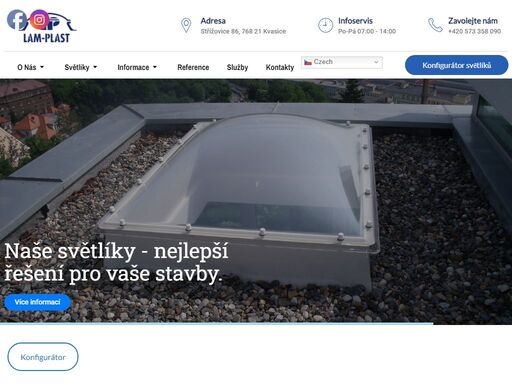 střešní světlíky pro prosvětlení střechy. nabízíme v oblasti střešních světlíků komplexní služby od poradenství přes výrobu až po komplexní servis. naše světlíky mají tradici již od roku 1991.
