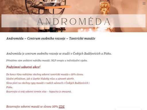androméda je centrum osobního rozvoje se studii v českých budějovicích a písku.