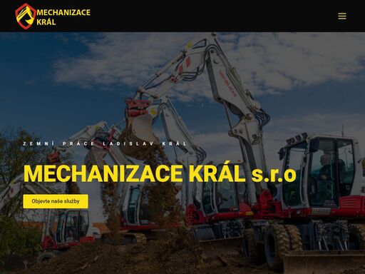 firmamechanizace král provádí veškeré zemní práce od přestavby zahrad po kompletní stavbu rodinných domků. nabízíme také převoz matriálu.