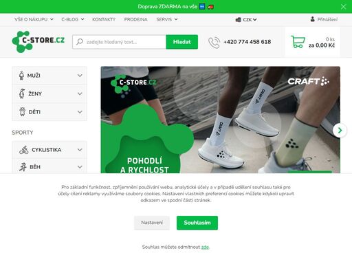 doprava zdarma. internetový obchod craft. švedská firma craft je jedním z předních výrobců termoprádla a sportovního oblečení.
