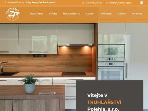 jsme firma zabývající se zakázkovou výrobou nábytku, kuchyní, kuchyňských linek, vestavěných skříní, kompletní stolařskou i truhlářskou prací.