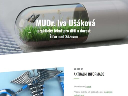 mudr. iva ušáková | dětský lékař žďár nad sázavou – péče o zdraví vašeho dítěte, preventivní prohlídky, očkování a poradna pro rodiče.