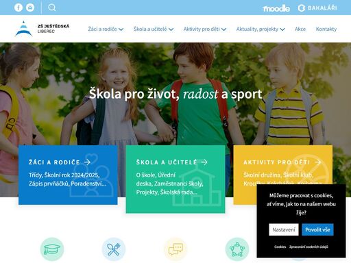 sportovní základní škola v liberci v dolním hanychově pod ještědem.