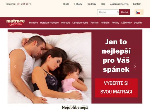 výroba a prodej všech druhů matrací. kompletní sortiment pro zdravé spaní - matrace ze studené, líné a antibakteriální pěny.