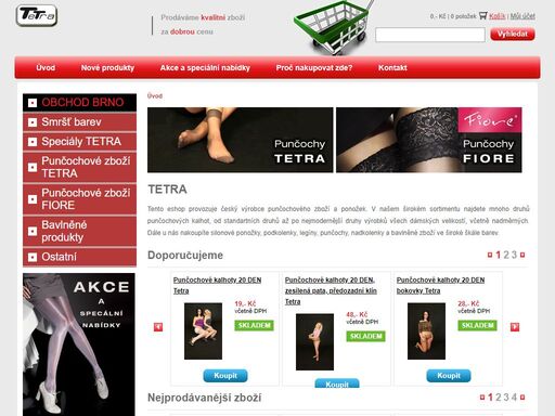 
rodinná česká firma vyrábějící širokou škálu punčochového zboží a ponožek. eshop s akčními cenami.