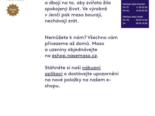 vepřové z přeštických vepříků, stařené a vyzrálé hovězí z českého strakatého skotu i uzeniny vlastní výroby. kupte si cokoliv domů nebo si to nechte ugrilovat na místě.