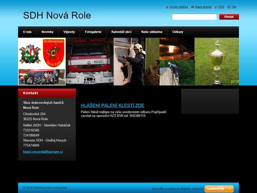 sbor dobrovolných hasičů nová role