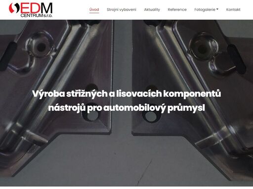společnost edm centrum s.r.o. je výrobce komponentů a nástrojů pro výrobu tvarových dílů.