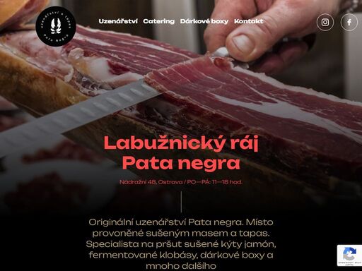 originální uzenářství pata negra. místo provoněné sušeným masem a tapas. specialista na pršut sušené kýty jamón, fermentované klobásy, dárkové boxy a mnoho dalšího 