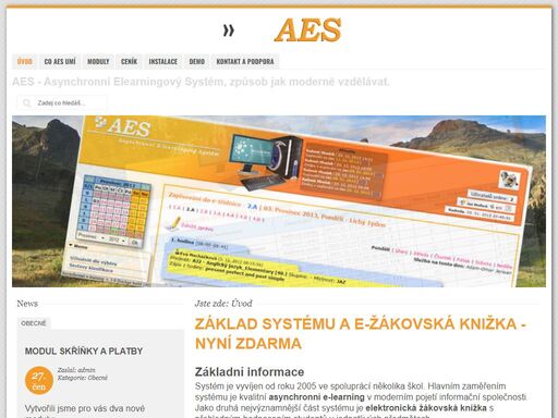 elektronická třídní kniha, elektronická žákovská, asynchronní e-learningový systém
