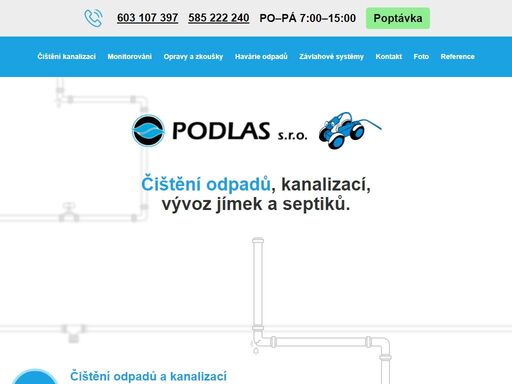 vyčistíme vaši kanalizaci i odpady v domácnosti. prohlédneme ucpané potrubí kamerou. vyvezeme váš septik nebo opravíme přípojky ke kanalizaci. zavolejte!