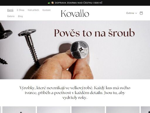 kovallo studio: tradice a inovace spojené v jedinečných ručně vyráběných kovářských produktech pro váš interiér i exteriér.