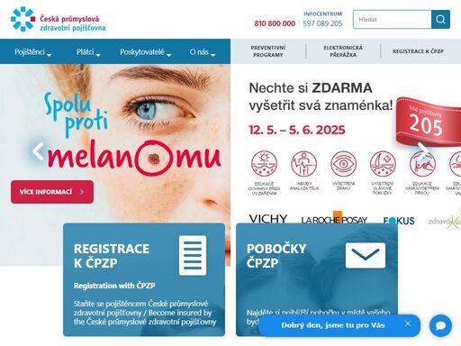 česká průmyslová zdravotní pojišťovna - stabilní zdravotní pojišťovna s celorepublikovou působností.