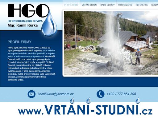 hydrogeologie opava - mgr. kamil kurka