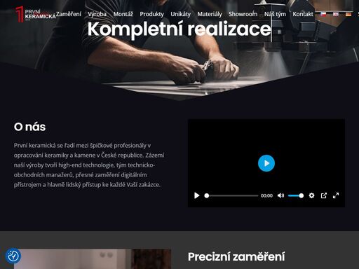 první keramická se řadí mezi špičkové profesionály v opracování keramiky a kamene v české republice. zázemí naší výroby tvoří high-end technologie, tým technicko-obchodních manažerů, přesné zaměření digitálním přístrojem a hlavně lidský přístup ke každé vaší zakázce.