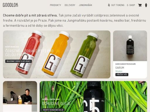 coldpress zeleninové a ovocné freshe, kombuchy, shoty a další zdravé pití. jungmaňák v praze, s rozvozem po praze přes mobilní appku. 
