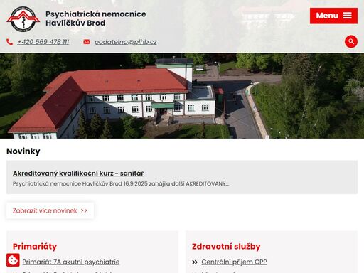 psychiatrická nemocnice havlíčkův brod (pnhb) je nadregionálním centrem psychiatrické zdravotní péče. zjistěte o nás více.