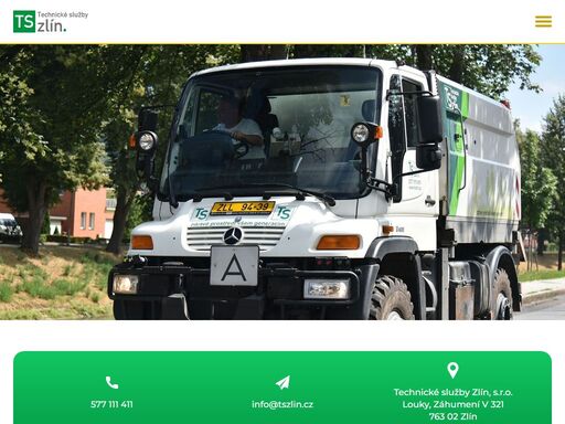 město zlín založilo dne 15.8.2014 novou společnost – technické služby zlínsko, s.r.o. tato společnost bude zajišťovat sběr a svoz odpadů pro obce v rámci zlínského kraje, sběr a svoz odpadů pro podnikatelské subjekty mimo katastrální území města zlína, další navazující služby a provoz fotovoltaické elektrárny. vítáme vás na stránkách technických služeb zlín, s.r.o.