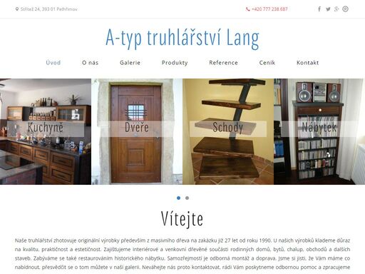 do našeho produktového portfolia patří zakázková výroba nábytku z masivu, luxusní kuchyně na míru, dřevěná okna, schody, dveře a vestavěné skříně.