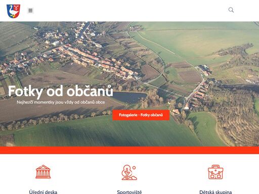 úřední deska sportoviště dětská skupina fotogalerie historie dámský klub hlášení rozhlasu kalendář akcí