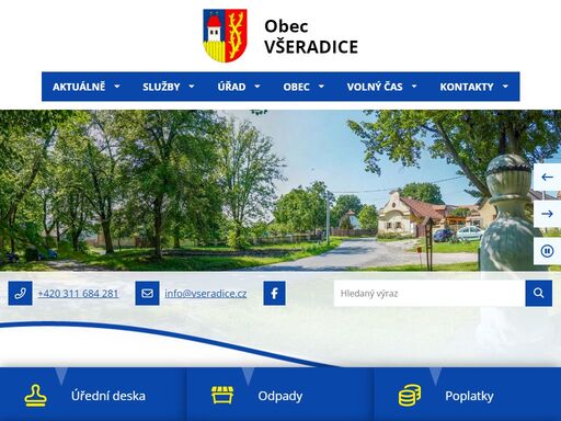 oficiální stránky obce všeradice