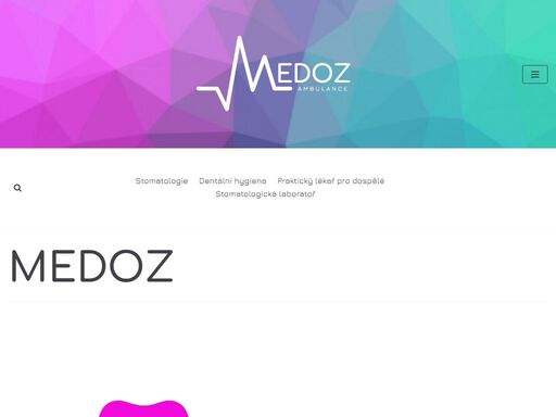 medoz s.r.o. poskytuje zdravotnické služby v oblasti stomatologie a praktického lékařství již přes 20 let. za tuto dobu se nám také podařilo vybudovat stomatologickou laboratoř a zároveň ordinaci dentální hygienistky, které jsou našim pacientům k dispozici.
