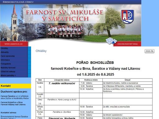 farnost sv.mikuláše v šaraticích
