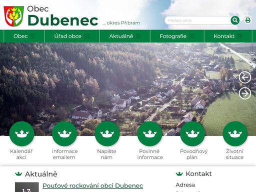 oficiální stránky obce dubenec