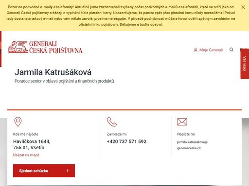 zjistěte kontakt na pojišťovacího poradce i přehled služeb, které vám může nabídnout.
