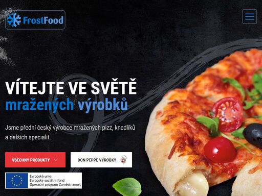 jsme přední český výrobce mražených pizz, knedlíků a dalších specialit.