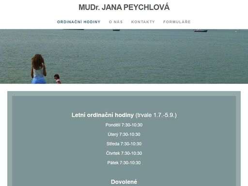 mudr. jana peychlová - dětská lékařka