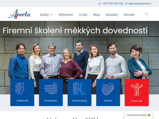 aperta, s.r.o. - odborníci na firemní vzdělávání, poradenství, teambuilding a koučink. pomáháme rozvíjet dovednosti a transformovat organizace, aby dosahovaly lepších výsledků.