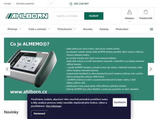jsme výhradním zástupcem německé firmy ahlborn gmbh pro českou republiku. prodejem, servisem a poradenstvím v oblasti námi dodávané měřicí techniky se zabýváme od roku 1991. nabízíme široký sortiment měřicích přístrojů, dataloggerů a snímačů různých fyzikálních, chemických a elektrických veličin.