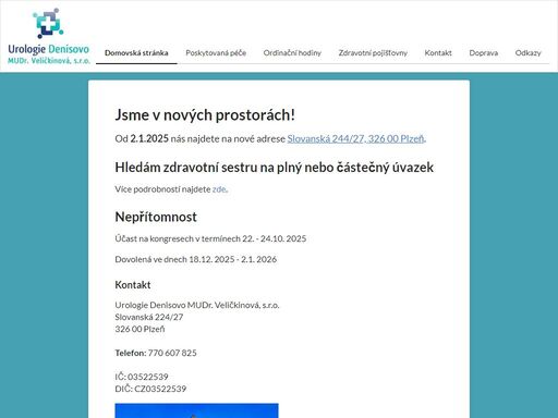 specializovaná urologická ambulance