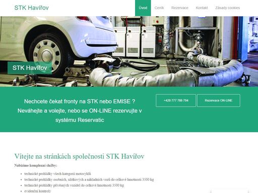 vítejte na stránkách společnosti stk havířov. nabízíme komplexní služby: technické prohlídky všech kategorií motocyklů technické prohlídky osobních, užitkových a nákladních vozů do celkové hmotnosti 3500 kg technické prohlídky přívěsných vozidel do celkové hmotnosti 3500 kg evidenční kontroly měření emisí benzínových a dieselových motorů a lpg