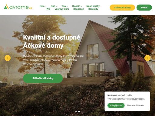 vysoce efektivní modulové domy, které minimalizují vaši uhlíkovou stopu a zároveň zvyšují kvalitu vašeho života.
