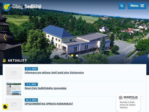 obec sedliště se nachází 4 km severně od frýdku-místku, 20 km od krajského města ostrava.
