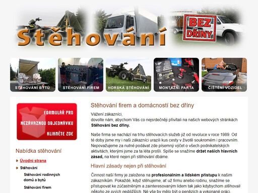 stěhovací parta stěhování bez dřiny je připravena zajistit větší i menší akce pro firmy i domácnosti. stěhování a vyklízení nechte na nás.