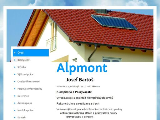 klempířství a pokrývačství, výroba, prodej a montáž klempířských prvků, realizace a rekonstrukce střech.