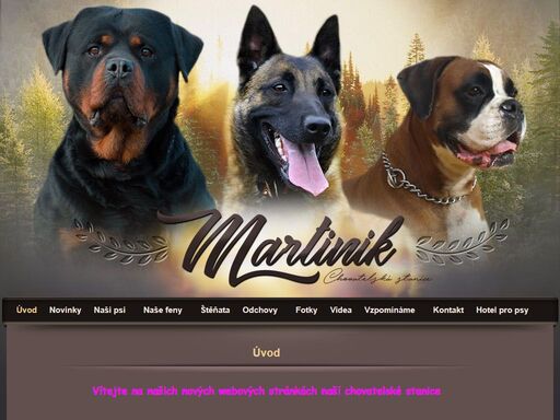 chovatelská stanice martinik, martinik fci kennel