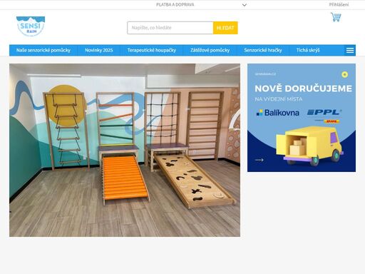 homepage. smyslové pomůcky pro radostné dětství, objevte naši nabídku pro terapii senzorické integrace.