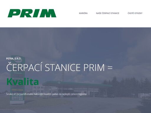 čerpací stanice prim - kvalitní paliva za dobré ceny