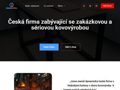 obráběčství, zámečnictví, nástrojářství, výroba, obchod a služby. výroba kovových konstrukcí a kovodělných výrobků ve fulneku u nového jičína.