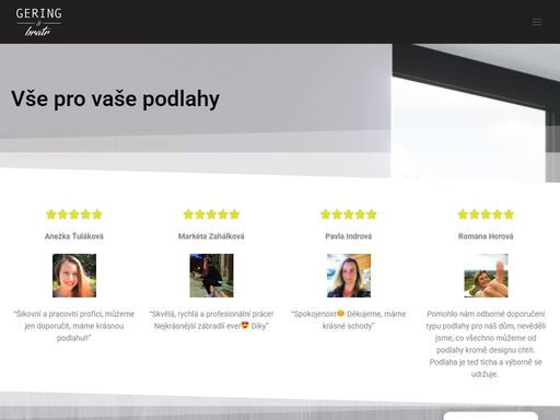 pokládka a renovace podlah v praze a okolí. dřevo, vinyl, parkety. kvalita, férové ceny a zaměření zdarma od podlahy gering a bratr s.r.o.