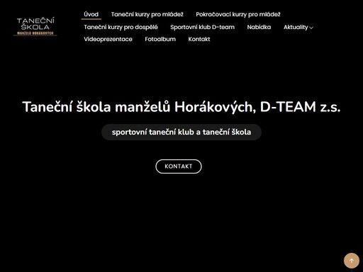 taneční kurzy a taneční škola karlovy vary - d-team - horákovi