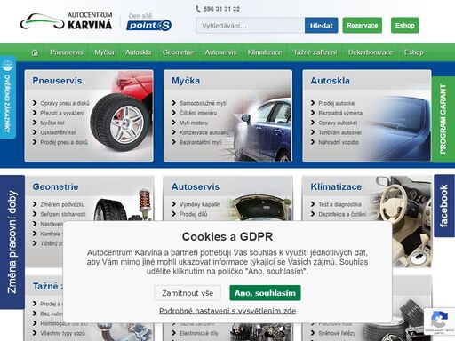 pneuservis, autoskla, geometrie, autoservis, automyčka, diagnostika, klimatizace